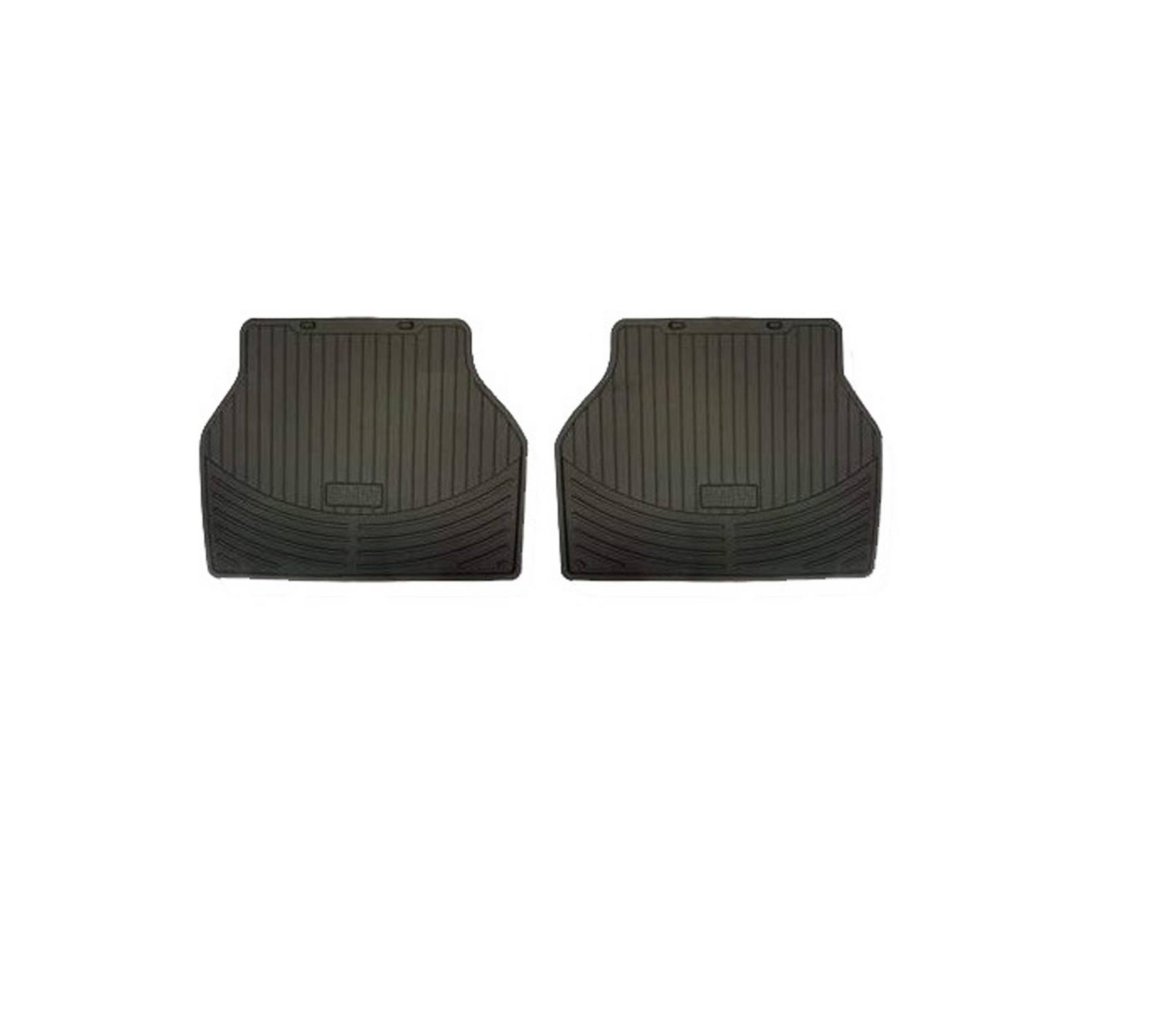 BMW Floor Mat Set - Rear (Black - Rubber) 82550151190